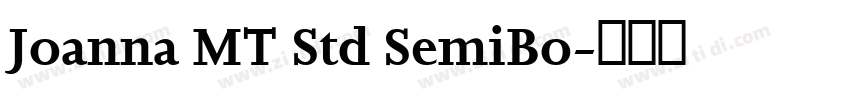 Joanna MT Std SemiBo字体转换